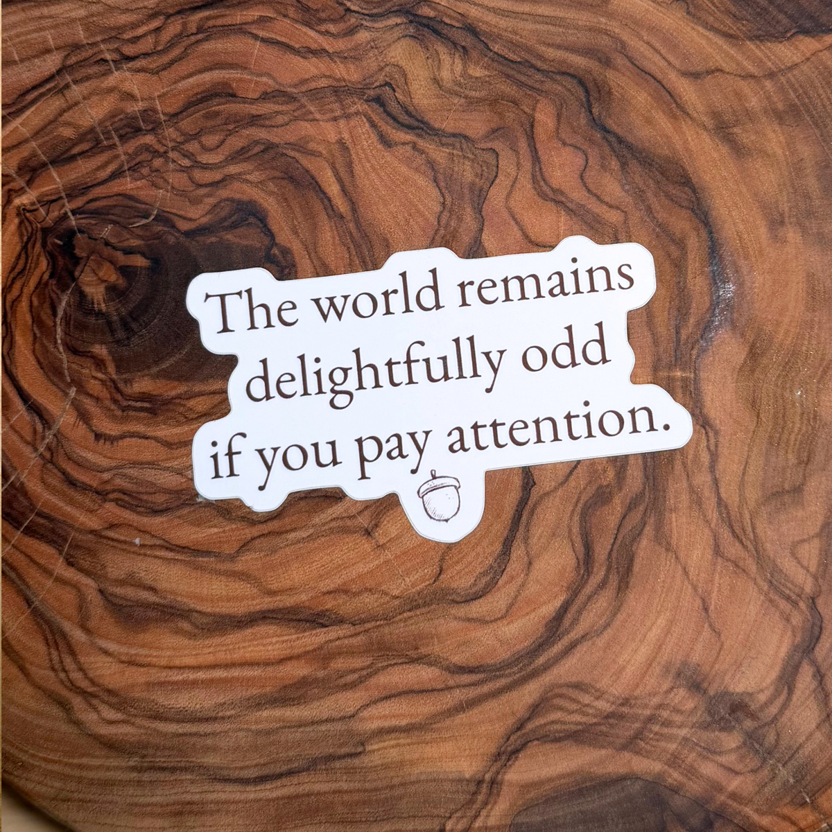 The World Remains Delightfully Odd Sticker