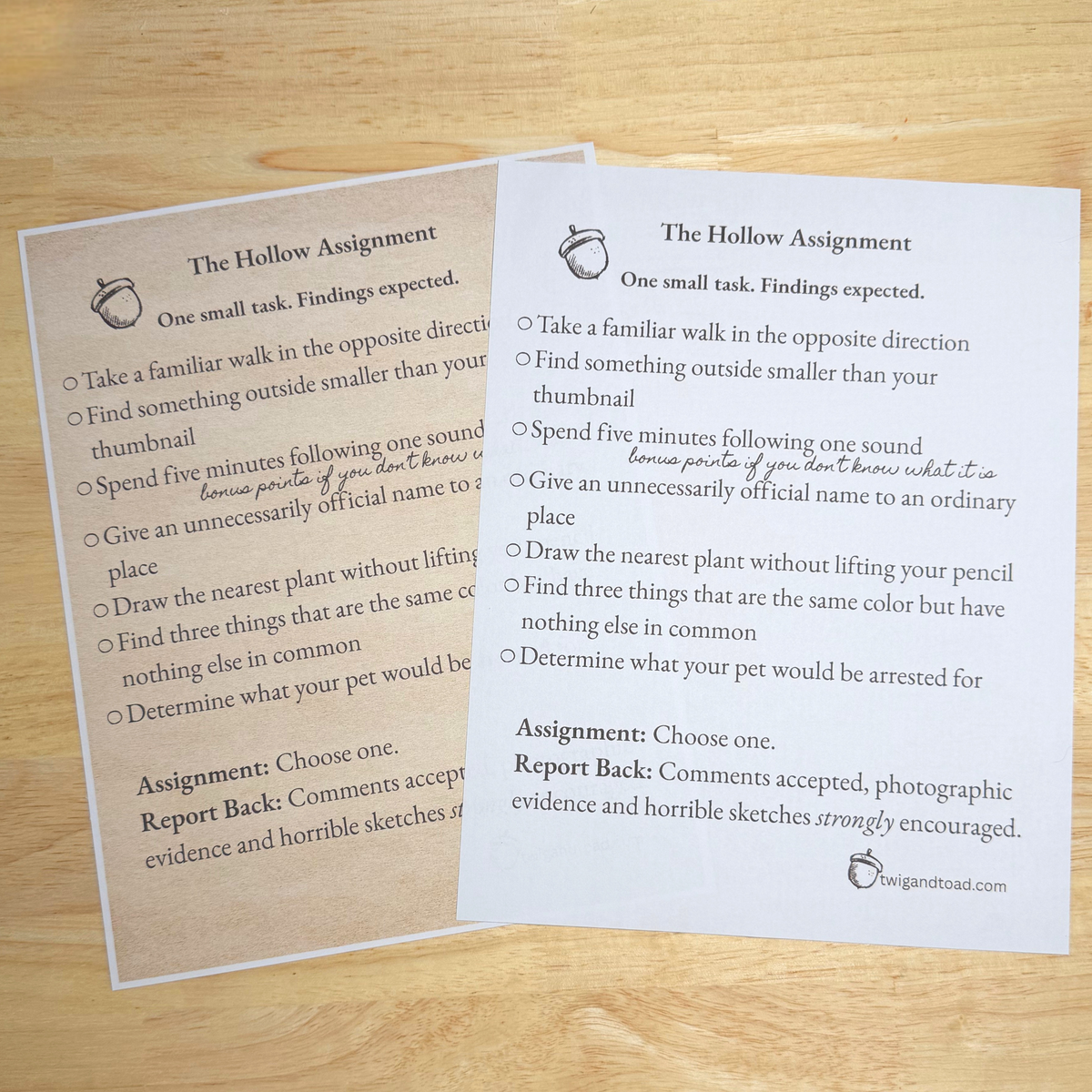The Hollow Assignment — August 21, 2026 — Printable PDF