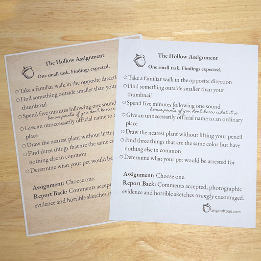 The Hollow Assignment — August 21, 2026 — Printable PDF