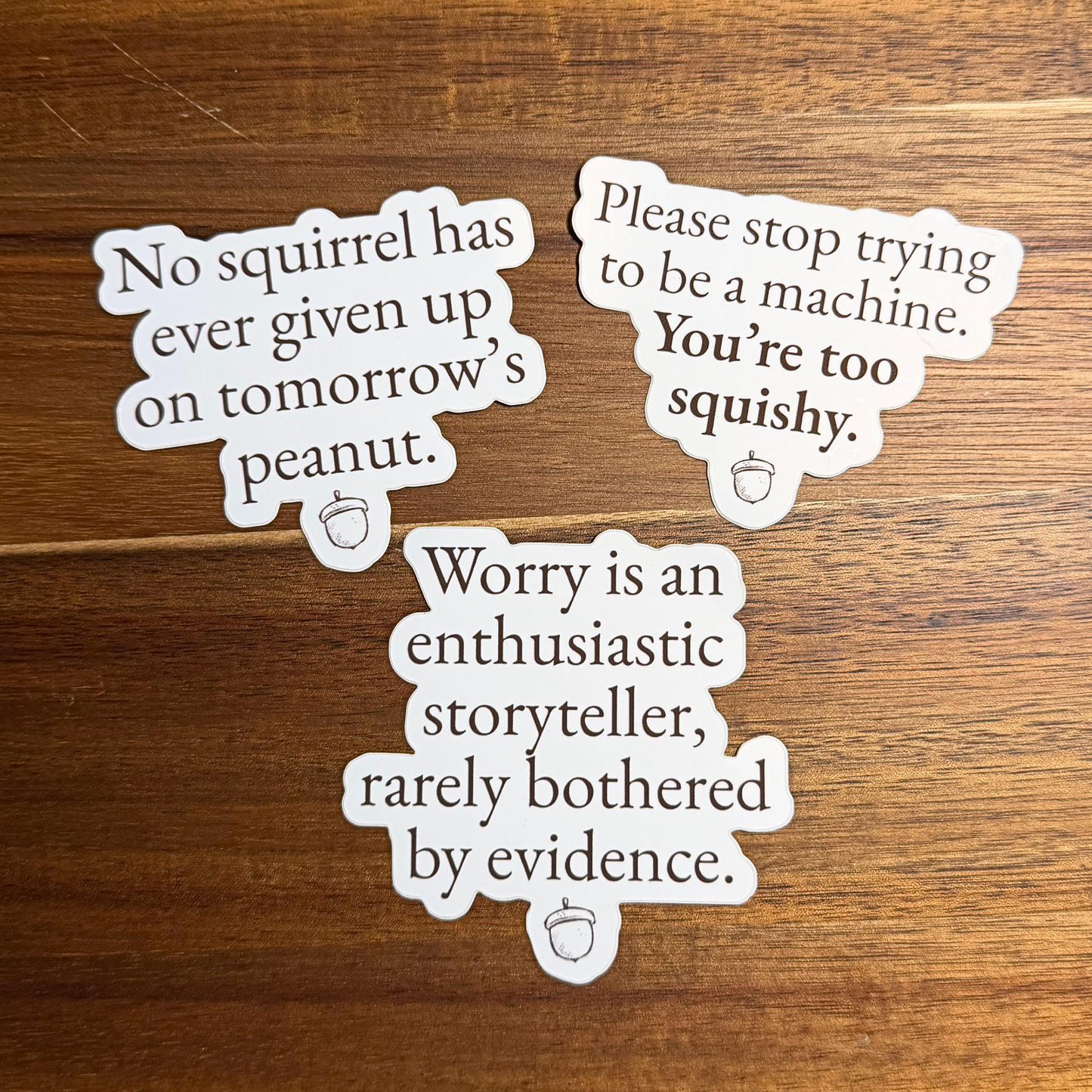 Twig & Toad Quote Sticker Set — Set of 3