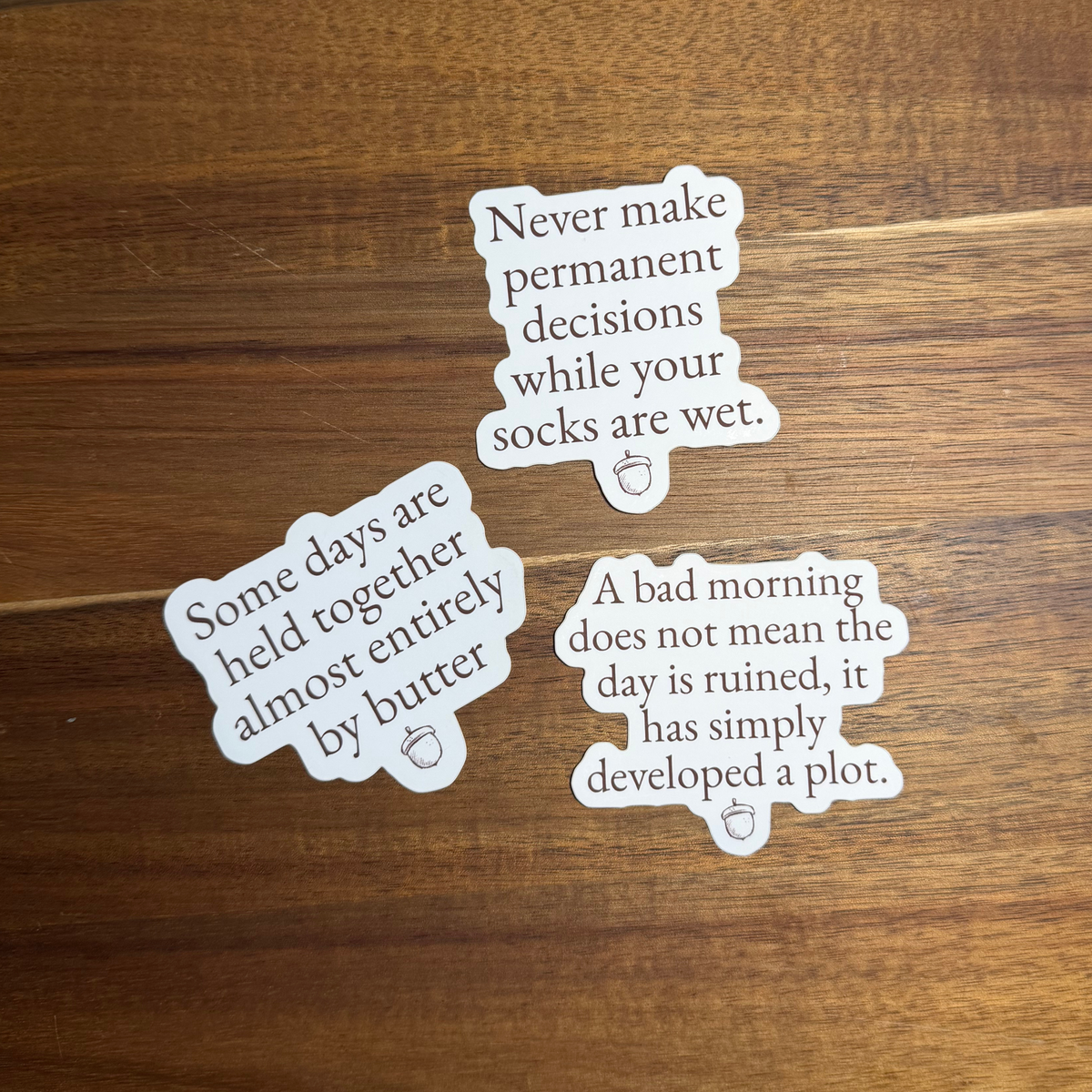 Twig & Toad Quote Sticker Set No. 3 — Daily Provisions — Set of 3