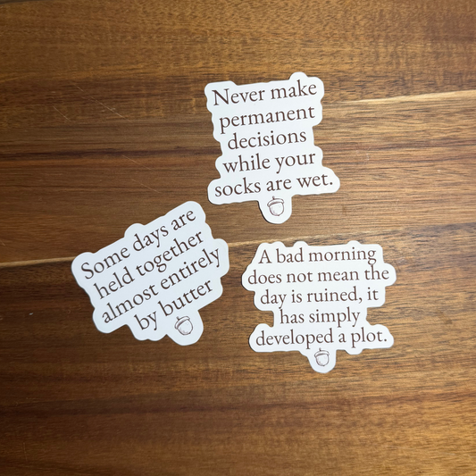 Twig & Toad Quote Sticker Set No. 3 — Daily Provisions — Set of 3