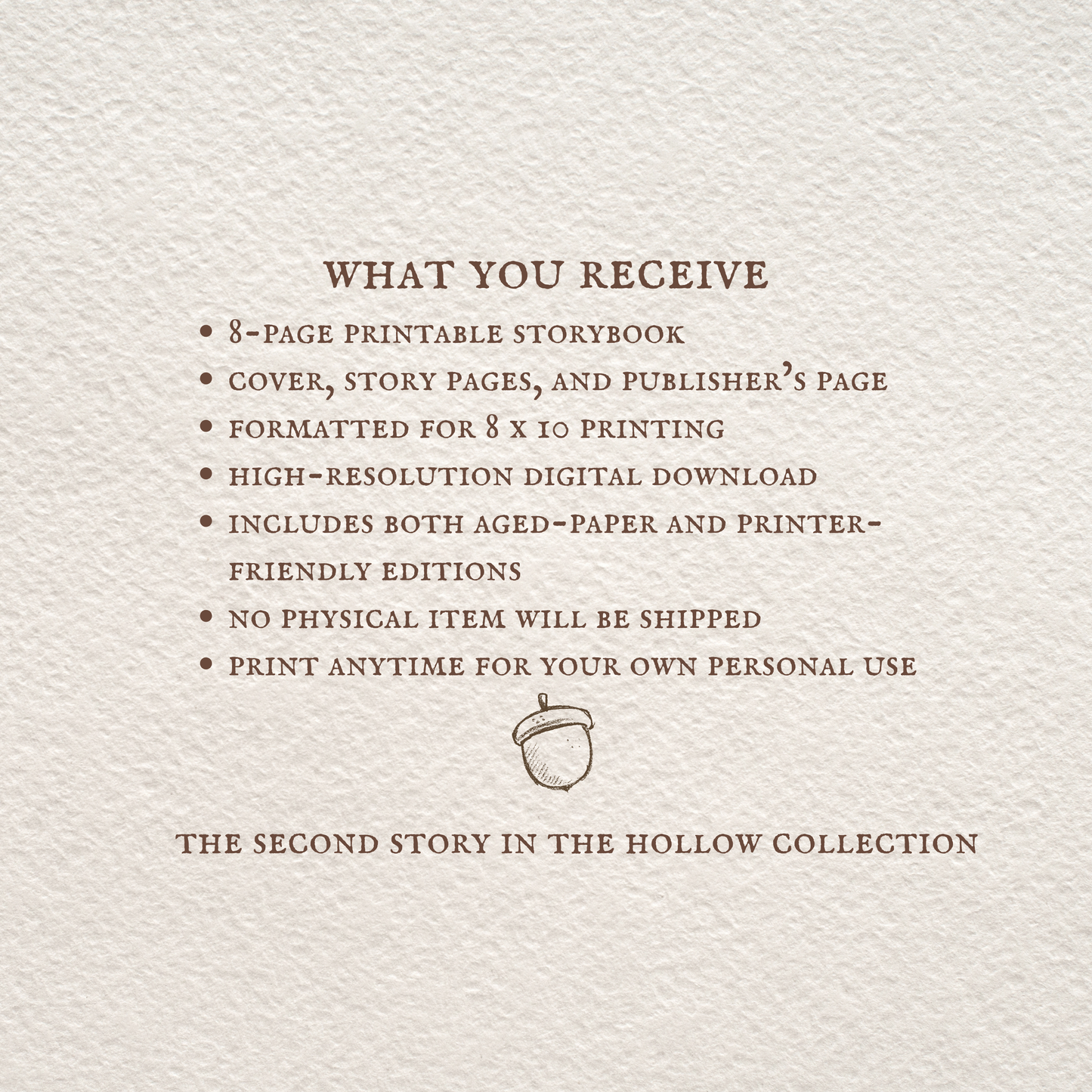 Twig and the Perfect Acorn | Printable Storybook