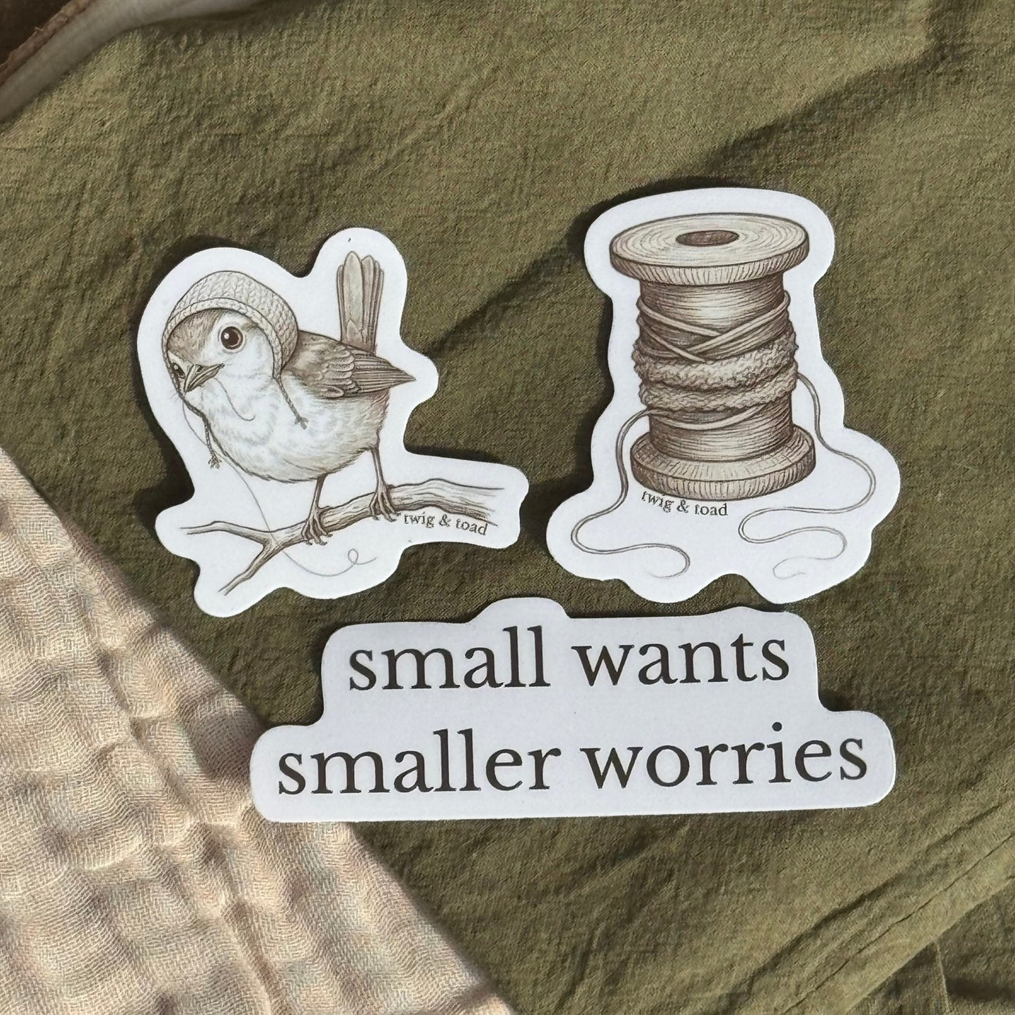 Wren Sticker Trio