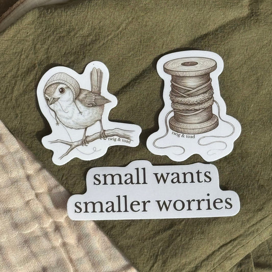 Wren Sticker Trio